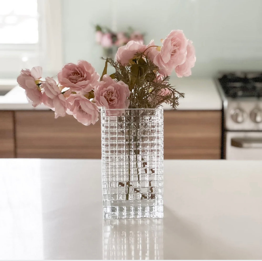 Glass Vase Square Design