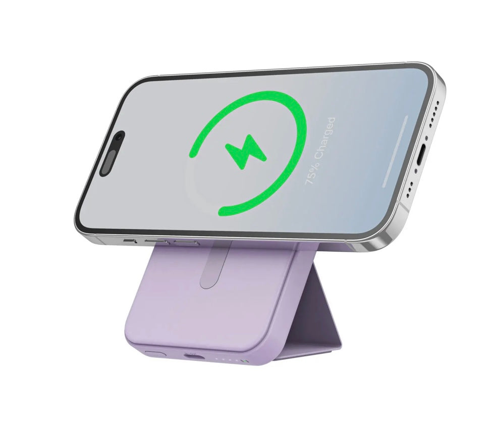 Magnetic Wireless Charging Power Bank with Stand