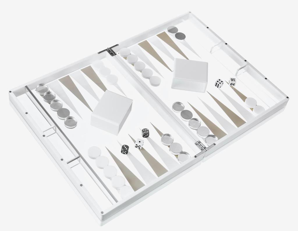 Lucite backgammon set