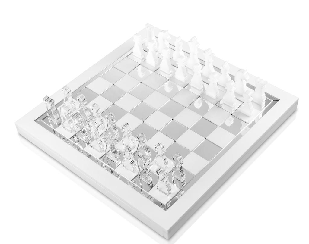 Lucite chess set
